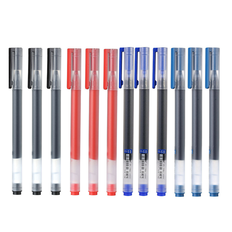Stationery Supply Business - 12/6 ピース/ロットゲルペン 0.5 ミリメートルインク超耐久性サインペン Caneta Pучка