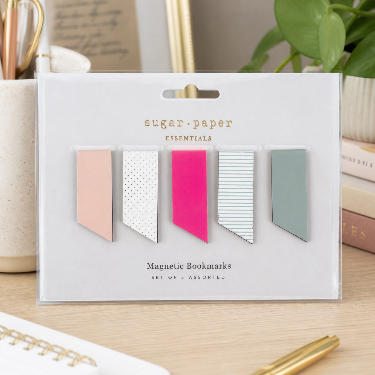 Paperclip Magnetic Set - スタイリッシュなペーパークリップ付きマグネットブックマークセット（本、プランナー、ジャーナル、学習、オフィスのページマーキング用）