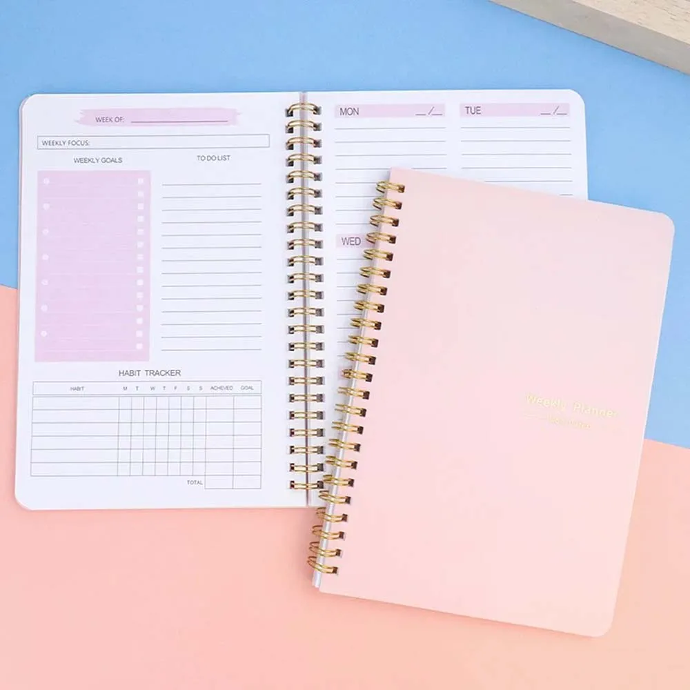 A5 ウィークリープランナー コイルデイリープランナー シン - Planner Weekly Budget のレビューと価格