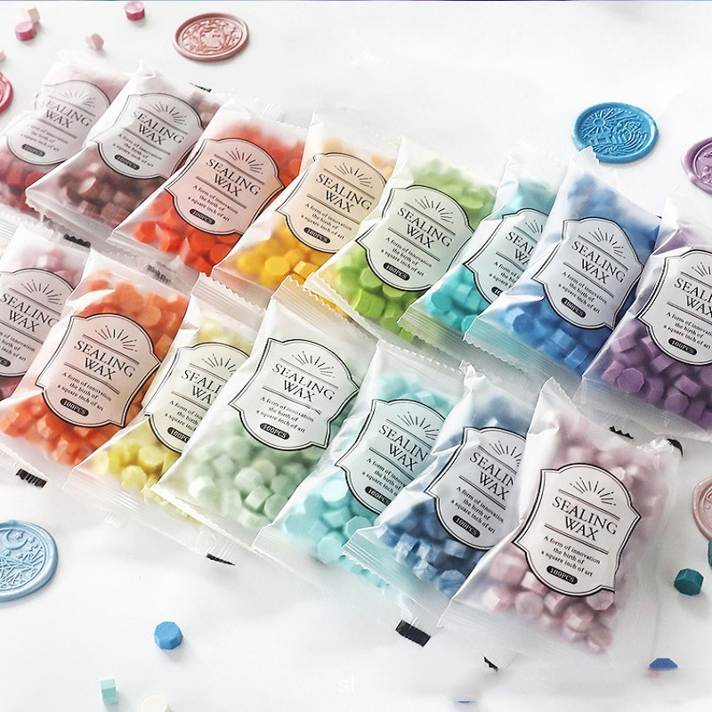 100個入りシーリングワックスビーズ、シール用ワックス、シー - Wax Seal Stamp Kit のレビューと価格