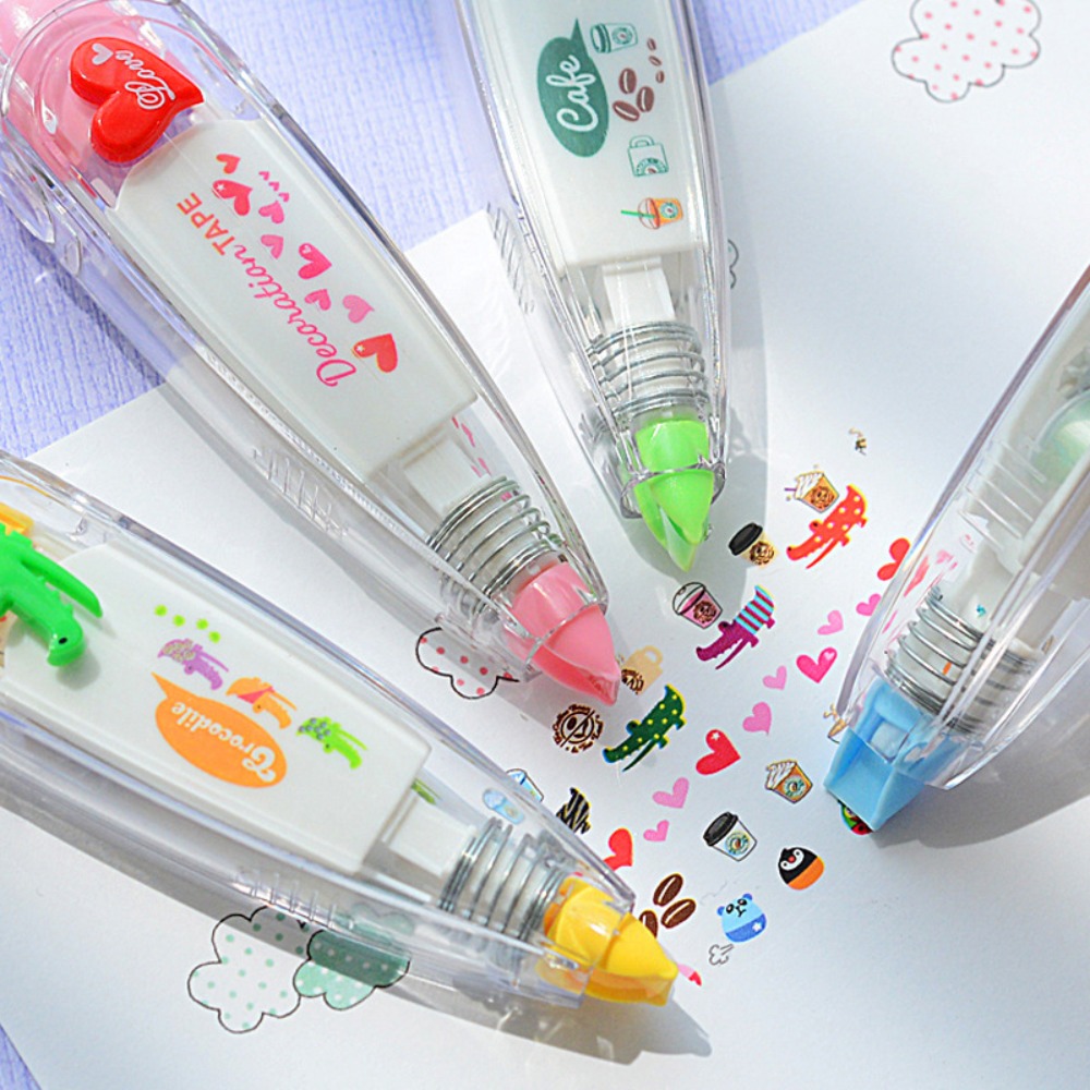 かわいいかわいい装飾修正テープ 6 ミリメートル * 4 メ - Correction Tape Roller のレビューと価格