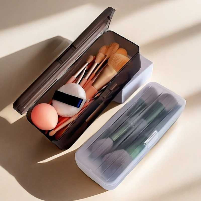1PC 透明プラスチック化粧品収納ボックス化粧ブラシペンホル - Stationery Supplier のレビューと価格