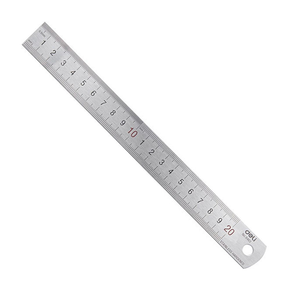 デリ20cmステンレス鋼金属ストレート定規mmインチ測定スケ - Stationery And Office Supply Stores のレビューと価格