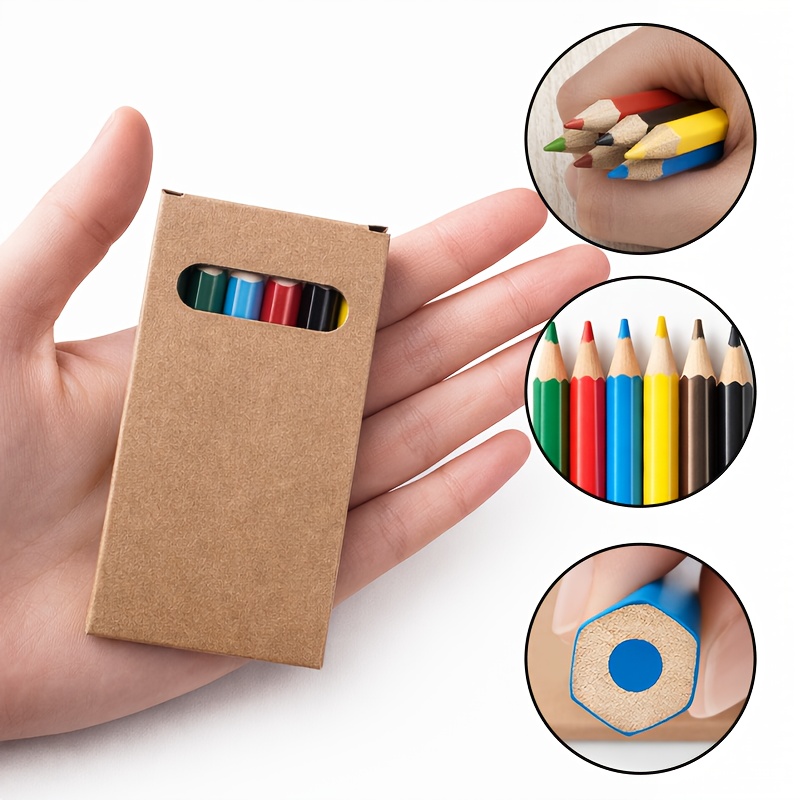6色ミニ色鉛筆12箱（合計72本）、アート描画ツール、学生用 - Total Stationery & Office Supply のレビューと価格
