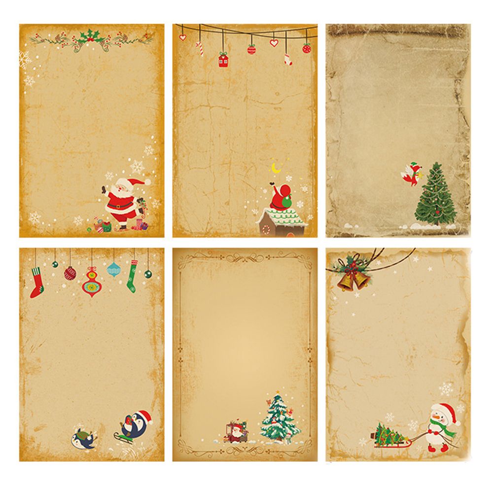 DIY ヴィンテージ サンタクロース ギフト 招待状 雪だる - Letter Envelope Kraft のレビューと価格