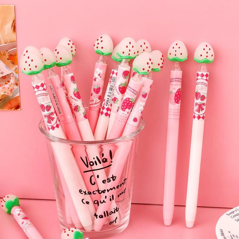 イチゴデザイン消せるゲルペンセット、光に反応して色が変わるイ - Gel Ink Pen Set のレビューと価格