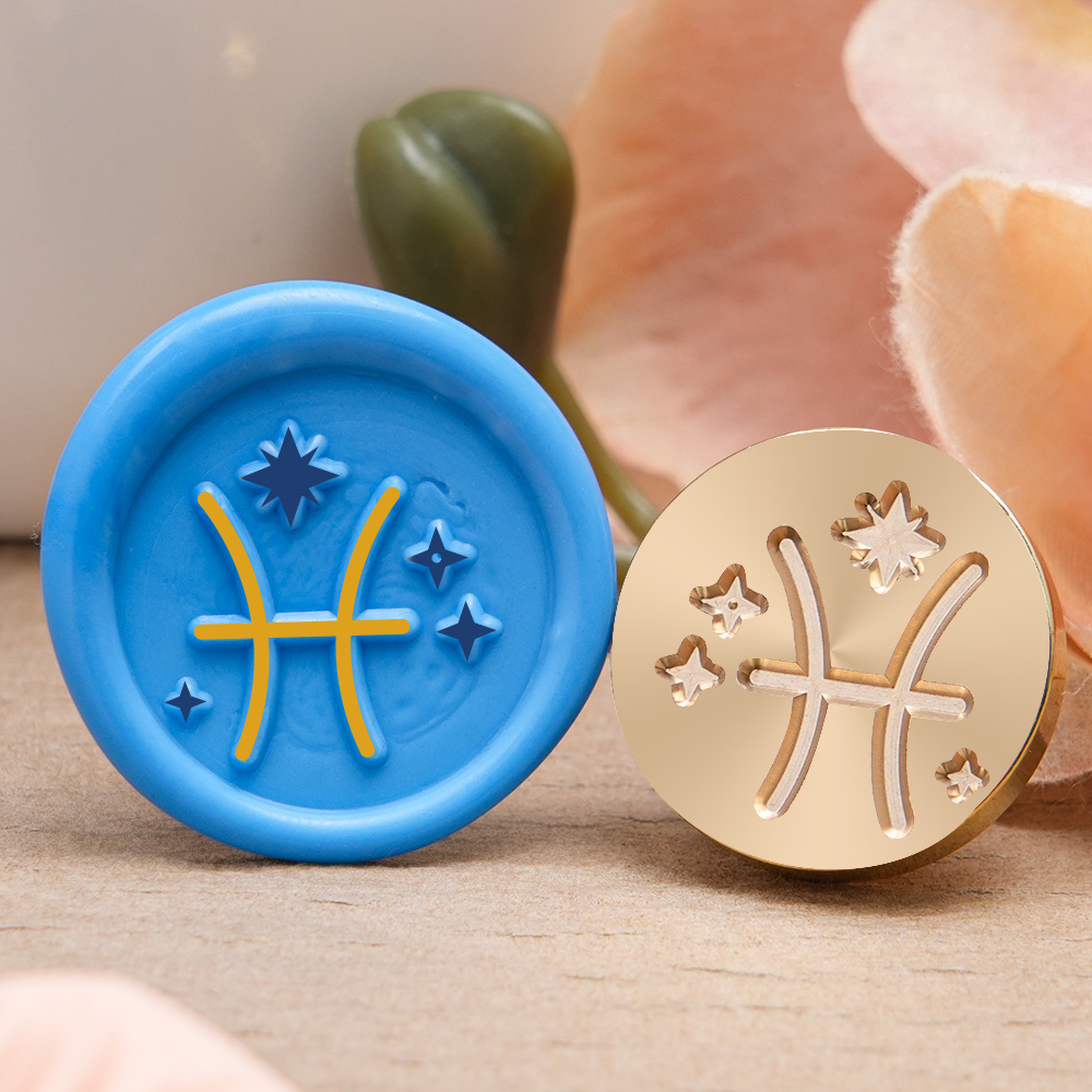 星座ワックスシールスタンプ、ギフトやグリーティングカードの装 - Wax Seal Stamp Kit のレビューと価格