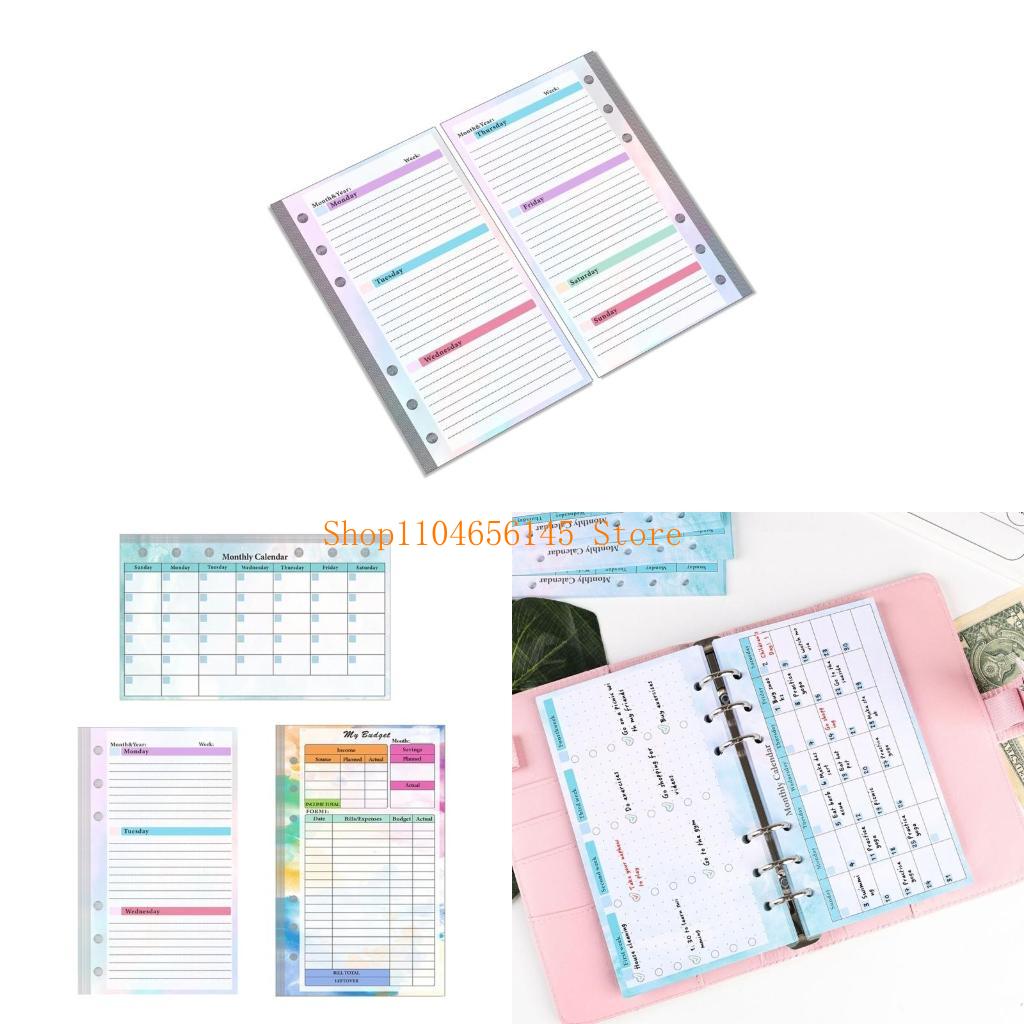ルーズリーフリフィルペーパー罫線入りシート、予算/週間/月間 - Planner Weekly Budget のレビューと価格