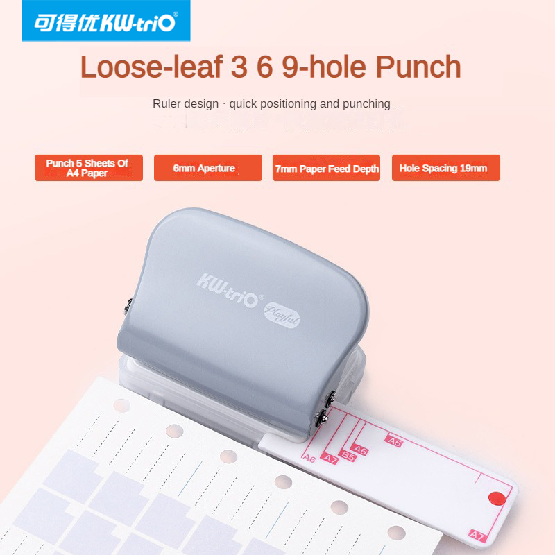 オフィス、DIY、ルーズリーフ、パンチ、手作り紙、3穴、6穴 - Paper Punch 3 Hole のレビューと価格