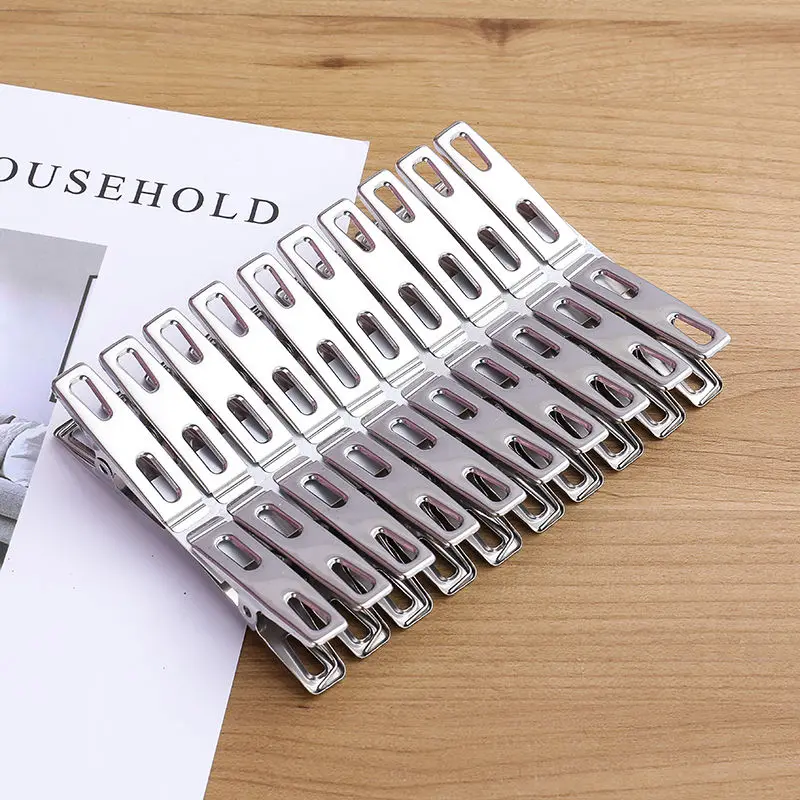 20個のステンレス鋼の平口洗濯バサミ、バインダークリップ、乾 - Binder Clip Assorted のレビューと価格