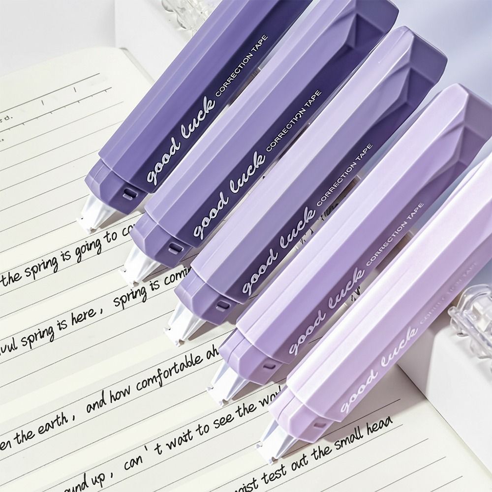 5個セット グラデーションカラー修正テープ ペン型 透明 静 - Correction Tape Roller のレビューと価格