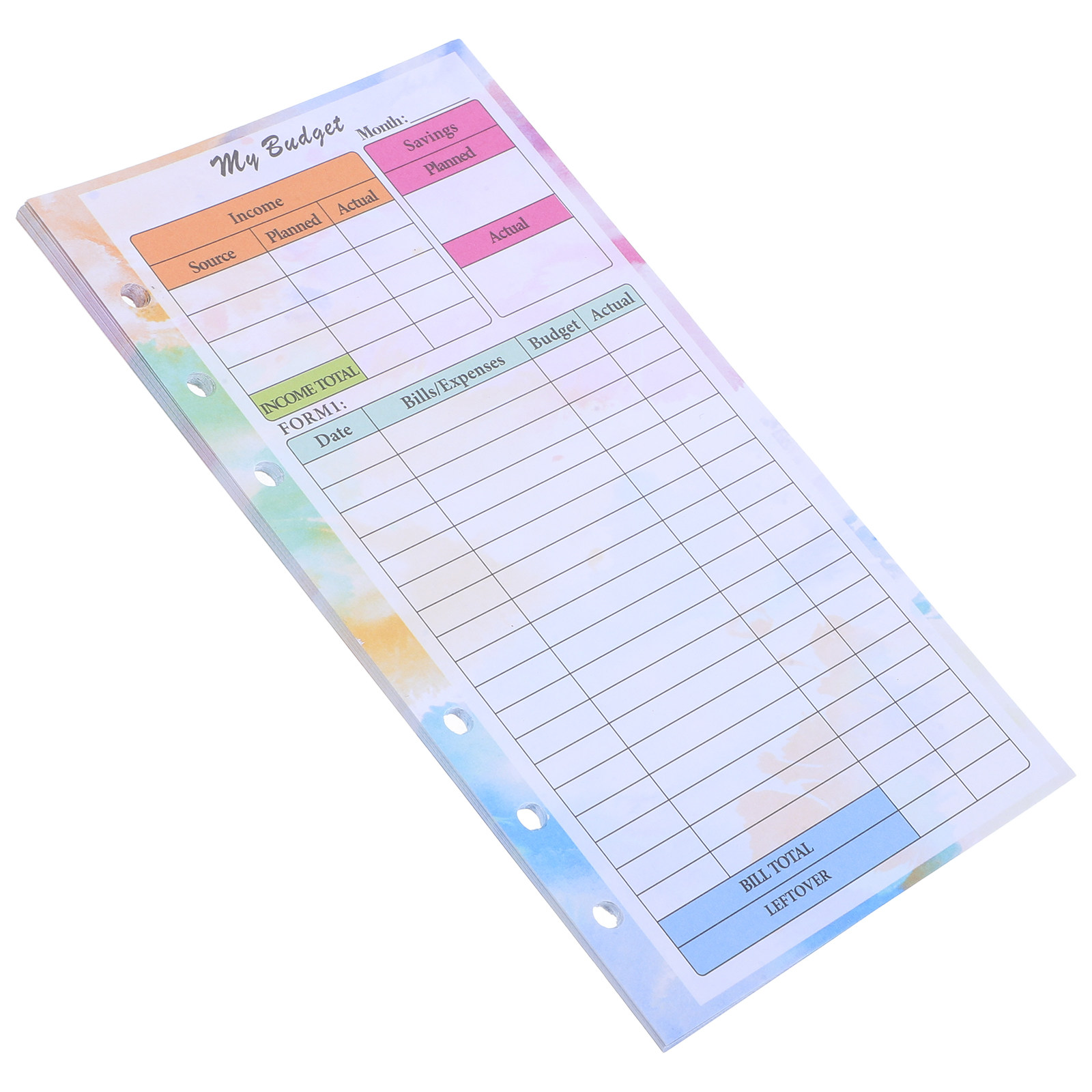 14枚入りA6リフィル式バジェットプランナーバインダーインサ - Planner Weekly Budget のレビューと価格