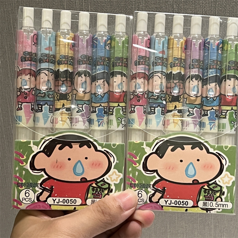 6 個クレヨンしんちゃん学生プレスゲルペンセットクリエイティ - Gel Ink Pen Set のレビューと価格