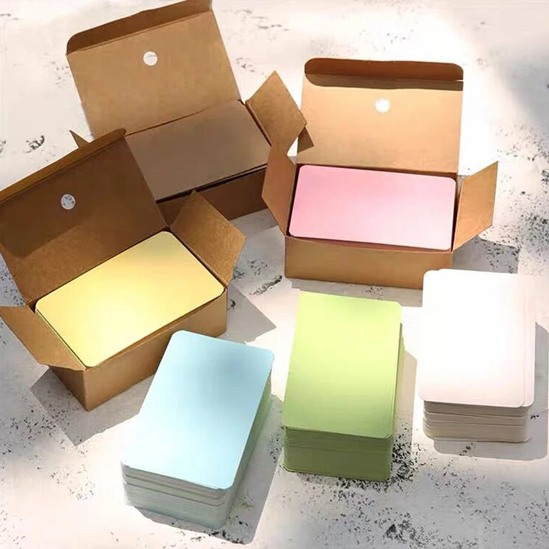 100 個クラフト紙白紙グリーティングカードはがきと封筒ラウ - Letter Envelope Kraft のレビューと価格