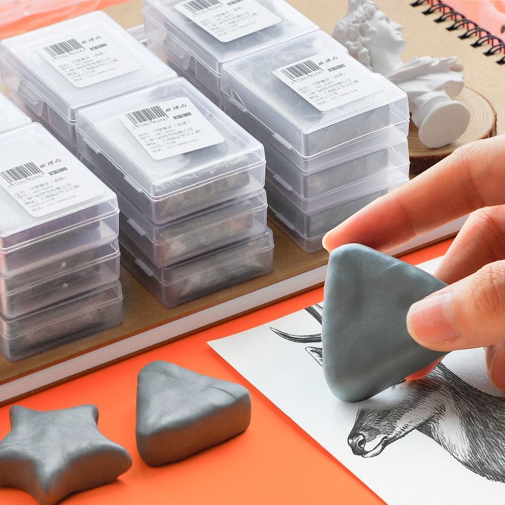 4個入りソフトスケッチ用消しゴム、成形可能なプラスチック製練 - Rubber Eraser Kneaded のレビューと価格